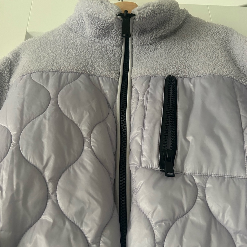 Koolaburra by Ugg Lavender mixed media Sherpa Jacket size L - Picture 3 of 9